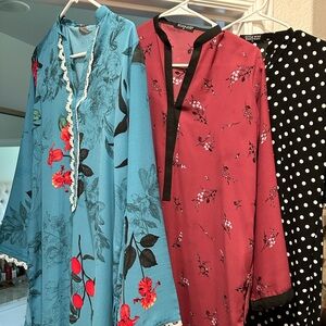 3 long tops (Kurtis)